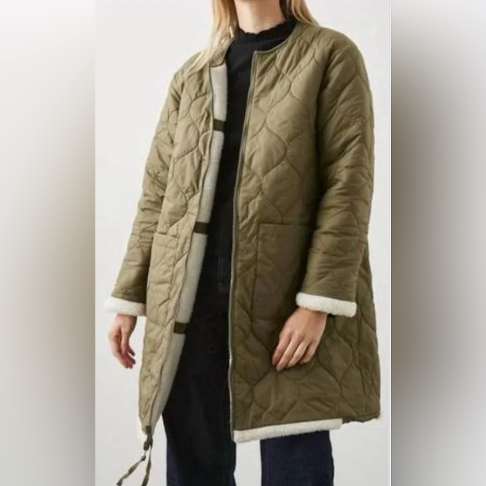Rails Granger Jacket In Ivory Olive Mix